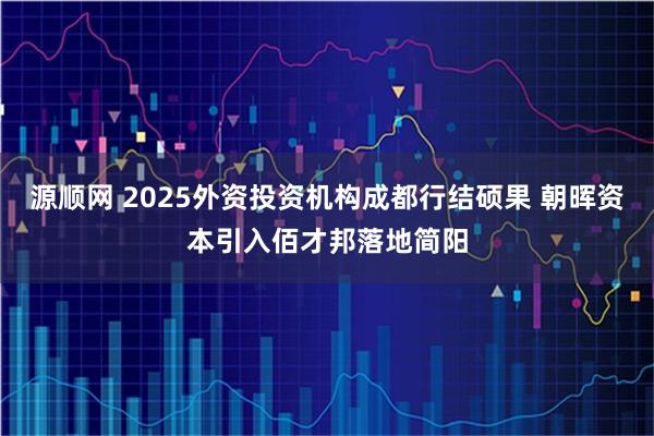 源顺网 2025外资投资机构成都行结硕果 朝晖资本引入佰才邦落地简阳