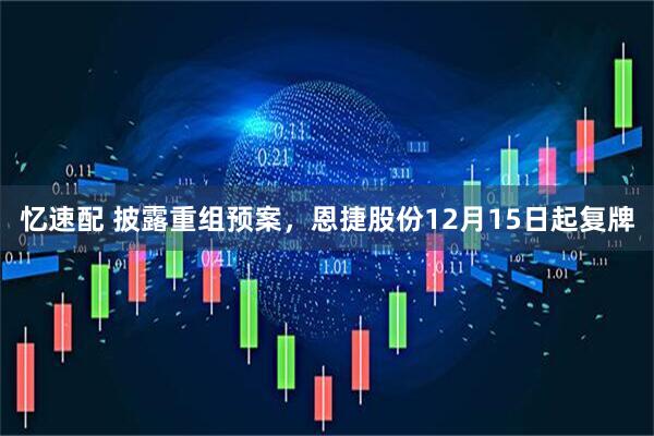 忆速配 披露重组预案，恩捷股份12月15日起复牌